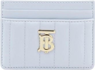 Burberry Wallets & Cardholders, female, Blue, Size: ONE SIZE Portacarte Card Case