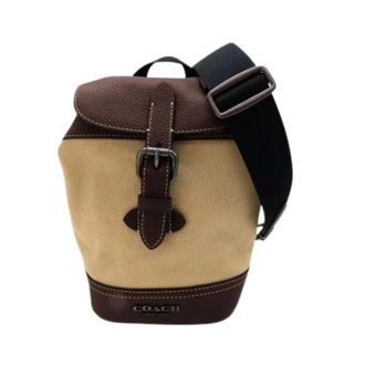 Coach Pre-owned Hudson Small Pack Borsa a Spalla in Tela e Pelle - - Pre-owned - Uomo - Beige - ONE SIZE