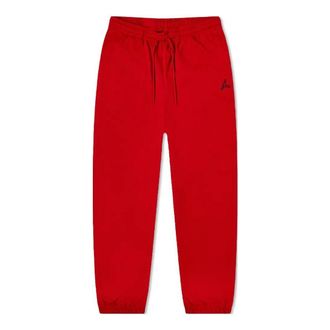 Nike Jordan Air Jordan Solid Color Embroidered Lacing Bundle Feet Sports Pants Womens Red DN4575-687