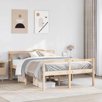Berkfield Home Senior Bed with Headboard without Mattress 160x200 cm in Brown