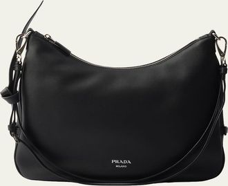 Prada Large Leather Shoulder Bag