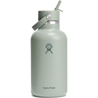 Hydro Flask 64-Ounce Wide Mouth with Flex Straw Cap in Agave at Nordstrom
