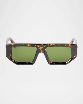 Off-white Men & apos;s Vancouver Acetate Rectangle Sunglasses