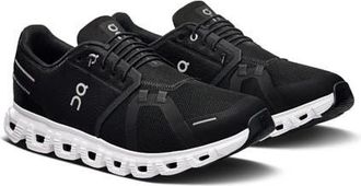 On Cloud 6 Sneaker in Black/White at Nordstrom, Size 10.5
