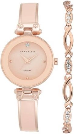 Anne Klein Quartz Ladies Watch and Bracelet Set AK-3590BHST