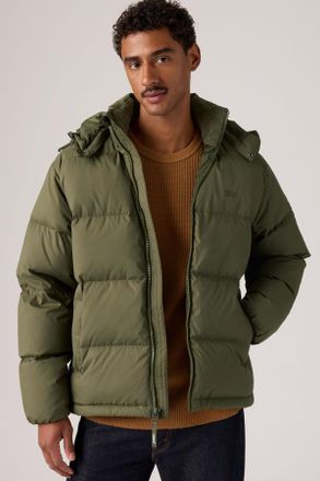 Levi's Rockwell Hooded Puffer - Uomo - 2XL - Verde / Olive Night Rip Stop