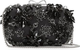 Self Portrait Crystals Clutch Bag-Donna