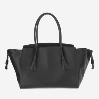Jil Sander Womens Leather Bag Black Shoulder