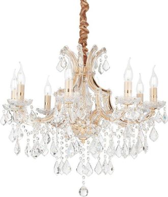 Ideal Lux Napoleon - L&aacute;mpara Colgante De 8 Luces Dorado - Ideal Lux