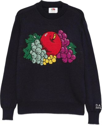 D.A.T.E. Sweatshirts - Heren - Ronde hals truien - Blauw - M - Truien & Vesten