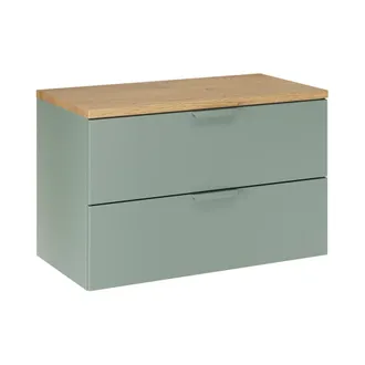 Petits Meubles Mueble bajo 80cm mate paneles laminados verde