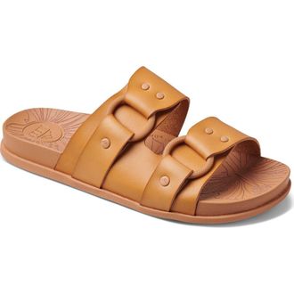 Reef Cushioned Vera Cruz Slide Sandal in Natural at Nordstrom, Size 8.5