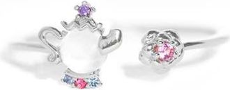 Girls Crew x Disney Beauty & The Beast Mrs. Potts Ring in Silver at Nordstrom, Size 6.5