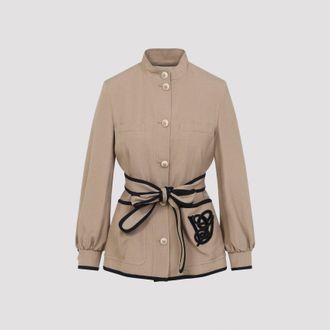 Valentino Caban geborduurd logo Vg-jack