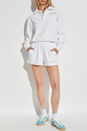 Sporty & Rich Sweatshirt With Logo, Womens, White