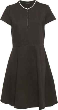 Emporio Armani Abito corto con zip - Nero