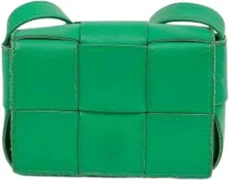 Bottega Veneta Vintage, unisex, Groen, ONE Size, Leer, Pre-owned Candy Cassette Mini Crossbody Bag