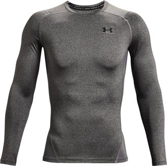 Under Armour Mens Hg Armour Comp Long-Sleeve T-Shirt, Color Carbon (090), Size: XXX-Large x Tall