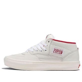 Vans Skate Half Cab Shoes White Red VN0A5FCDYF9