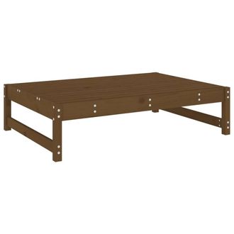 Berkfield Home Beautiful Garden Footstool Honey Brown 120x80 cm Solid Wood Pine