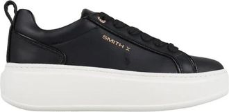 Alexander Smith Stone Donna in zwart met zwarte laminaatdetails - Dames - Sneakers - Zwart - 41 EU - Schoenen