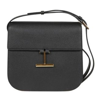 Tom Ford Tassen, Dames, Zwart, ONE Size, Leer, Stijlvolle Day Bags voor Schouder en Crossbody
