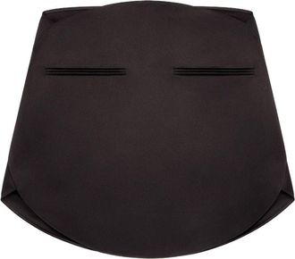 Courr&egrave;ges Mini Skirt with Satin Finish
