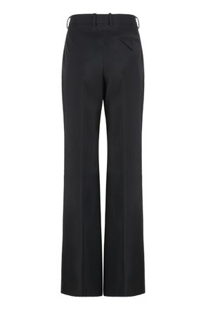 Bottega Veneta Flared Wool Trousers - Black