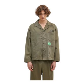 Neighborhood Jassen, Heren, Groen, L, Katoen, Overall Jacket