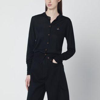 Vivienne Westwood Black wool and silk cardigan