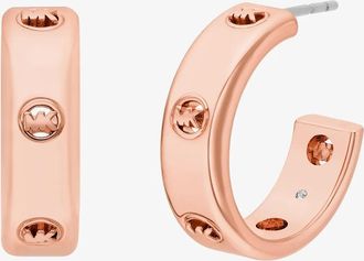 Michael Kors Logo Huggie Earrings
