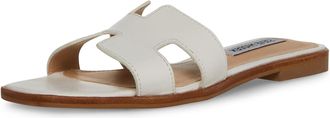 Steve Madden Hadyn Womens Slide - White Leather