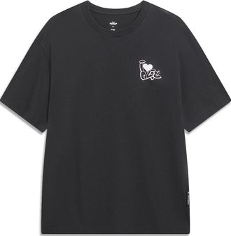 Li-Ning x Disney Oswald Graphic T-shirt Black White AHST317-4