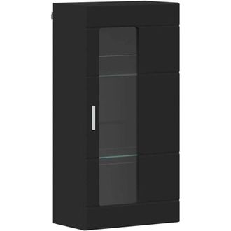 vidaXL Wall-mounted Cabinet Black 55 x 29 x 100 cm Engineered Wood vidaXL