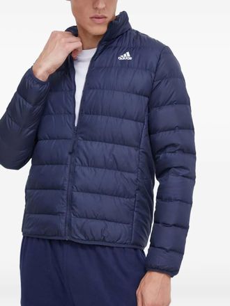 adidas Gewatteerd jack met logo - Blauw