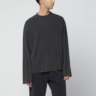 Entire studios Black Washed Long Sleeve Top