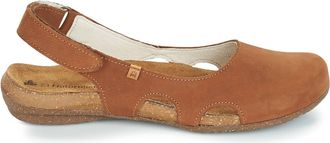 El Naturalista Womens Wakataua Flat Shoes In Pleasant Wood