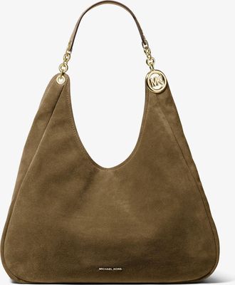Michael Kors Ellie Large Suede Shoulder Bag