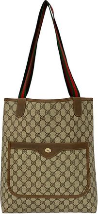 Gucci Pre-owned Gucci GG Supreme Web Tote 47X81SC05U5P3T9L