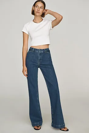 Paige Leenah Mid-Rise Flare Jeans
