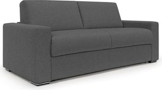 Divani.Store Divani.store - Nixon Sof&aacute; Convertible Con Colch&oacute;n H2o En Tela Impermeable 200 Cm (mat. 140x197) Antracita