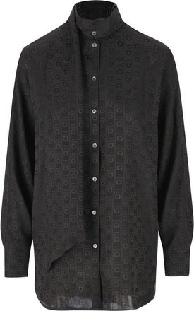 Ferragamo Sash Collar Blouse