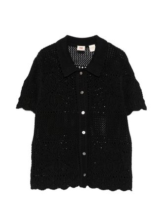 Levi's Susanna Floral Crochet Shirt Anthracite