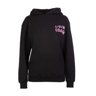 Livincool Jet Black Artwork Hoodie LA - Dames - Hoodies - Zwart - XS - Hoodies & sweatvesten