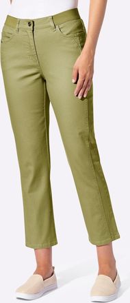 Casual Looks 7/8-Jeans CASUAL LOOKS, Damen, Gr. 36, Normalgr&ouml;ssen, schilf, 96% Baumwolle, 4% Elasthan, unifarben, 7/8-L&auml;nge, Jeans 7/8-Jeans