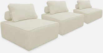 Sweeek Sof&aacute; Modular De Pana, 3 Plazas