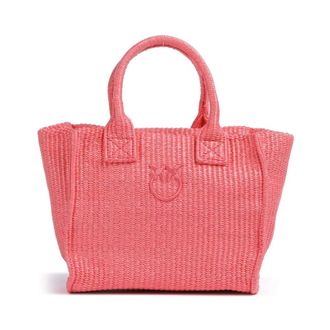 Pinko Tote Bags, female, Pink, Size: ONE SIZE Beach Shopper Mini