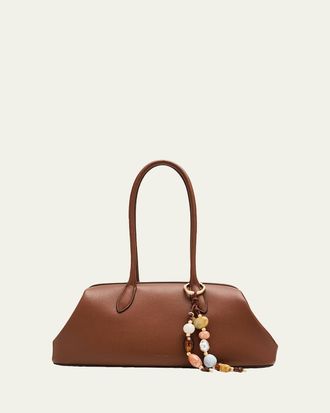 Cult Gaia Raia Leather Satchel Shoulder Bag