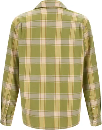 J.W.Anderson Check Brushed Flannel Shirt - Green