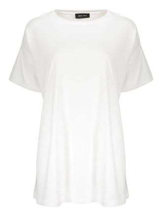 Herno Oversized T-shirt met trekkoord - Wit